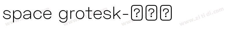 space grotesk字体转换